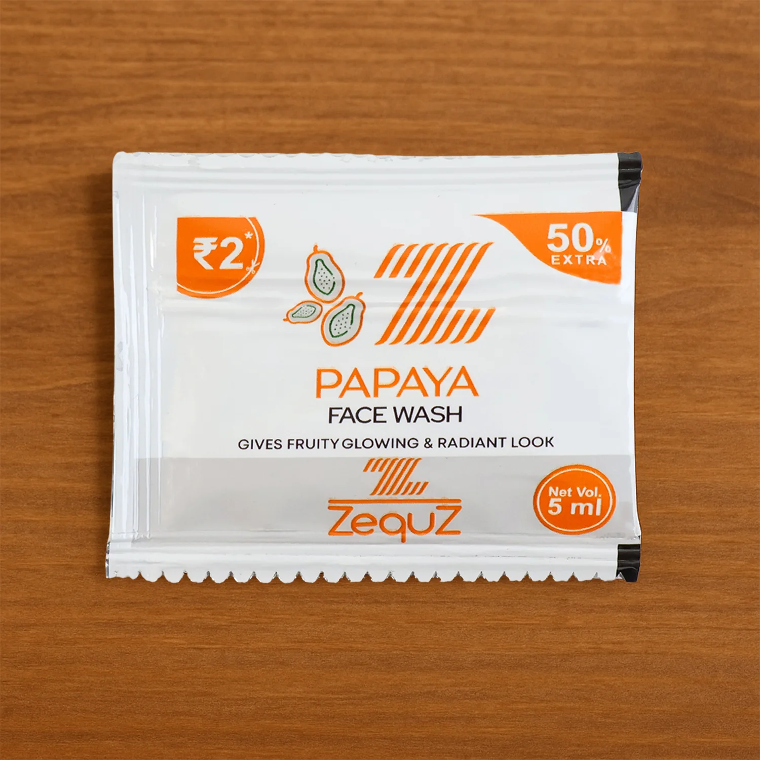 Zequz Papaya Face Wash Sachet (5 ML / 1 Pc) - Image 6