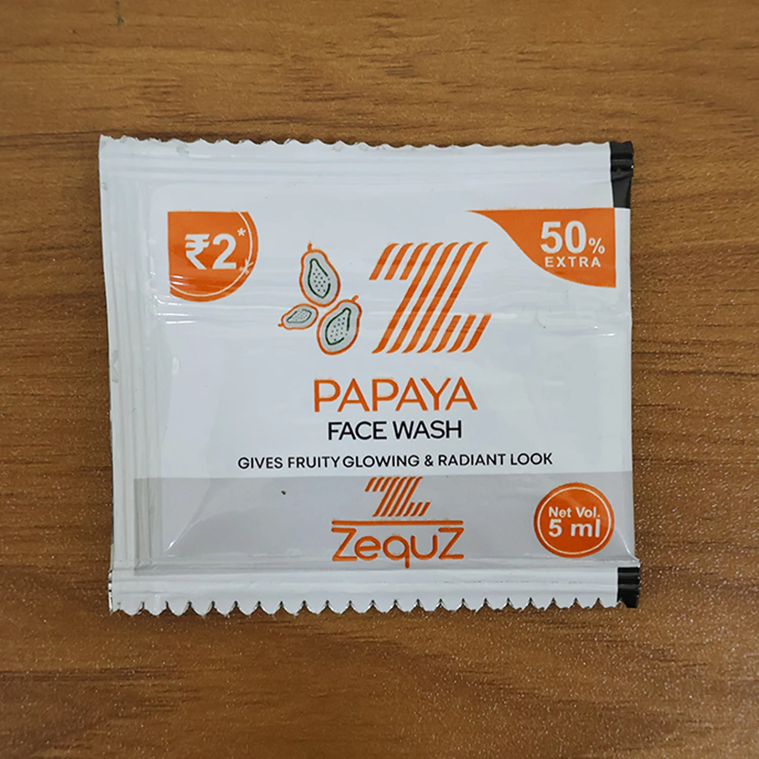 Zequz Papaya Face Wash Sachet (5 ML / 1 Pc) - Image 7