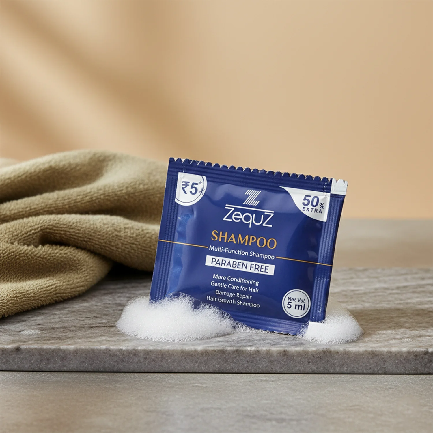 Zequz Paraben-Free Multi-Function Conditioning Shampoo Sachet (5 ML / 1 Pc) - Image 4