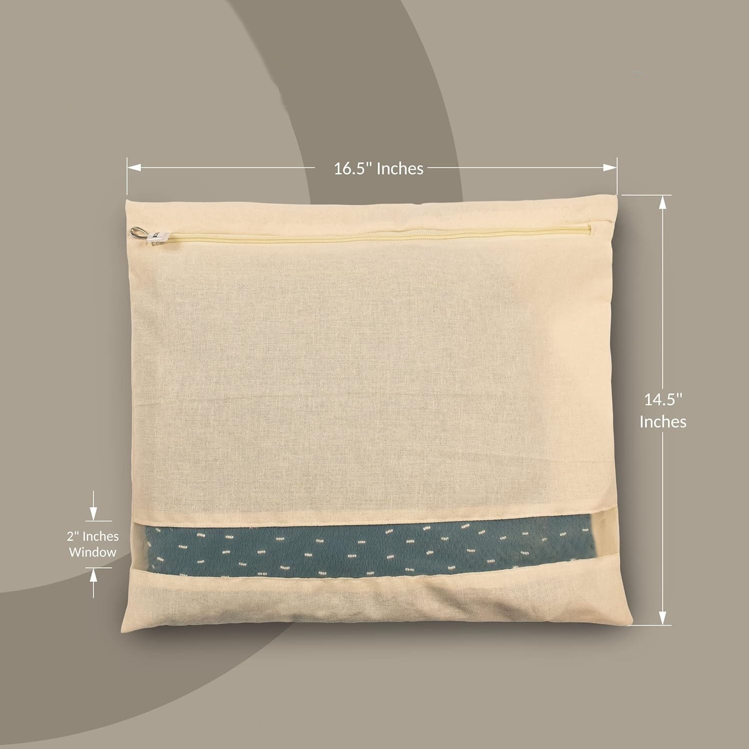 Zip Closure Saree Storage Bag (14.5×16.5 Cm, 1 Pc) - Image 6
