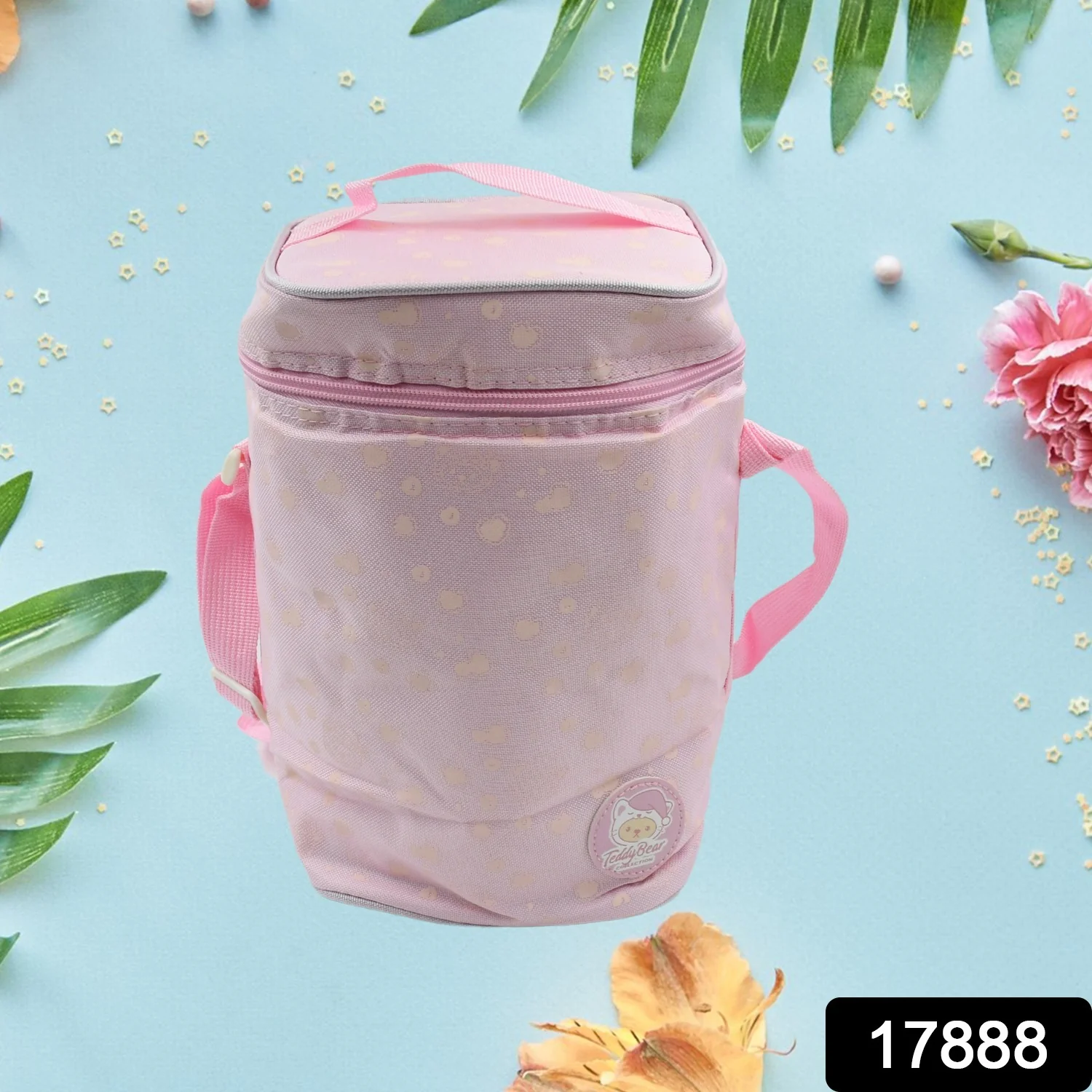 Cute Animal Zip Lunch Bag with Adjustable Strap – Reusable & Durable (1 Pc) - Image 2