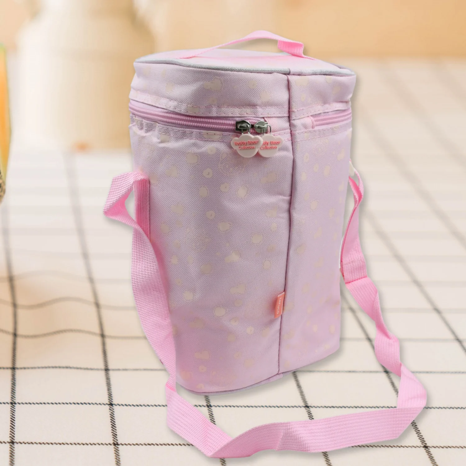 Cute Animal Zip Lunch Bag with Adjustable Strap – Reusable & Durable (1 Pc) - Image 4