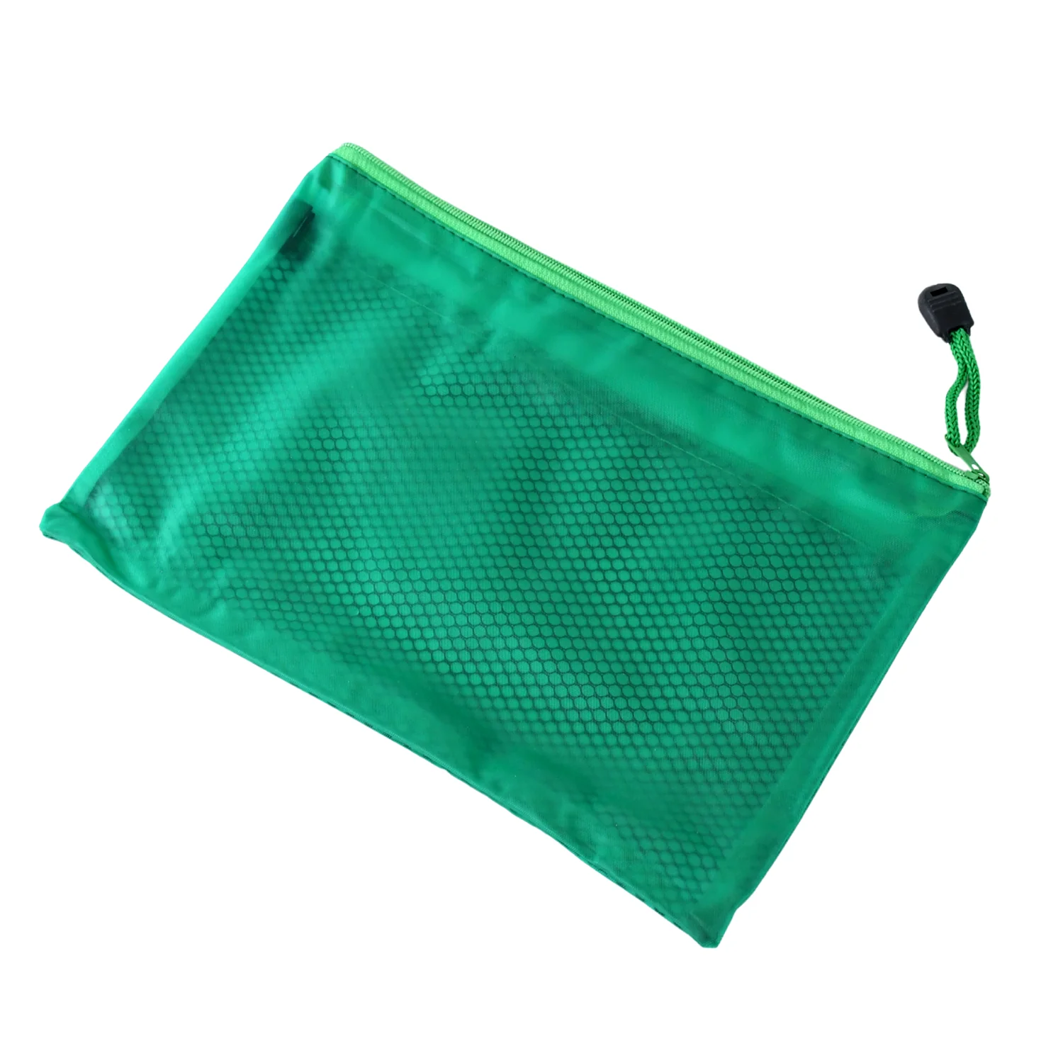 Zipper Mesh Pouch Multipurpose Travel Bag for Cosmetics Makeup Offices (25x16 Cm) - Image 2