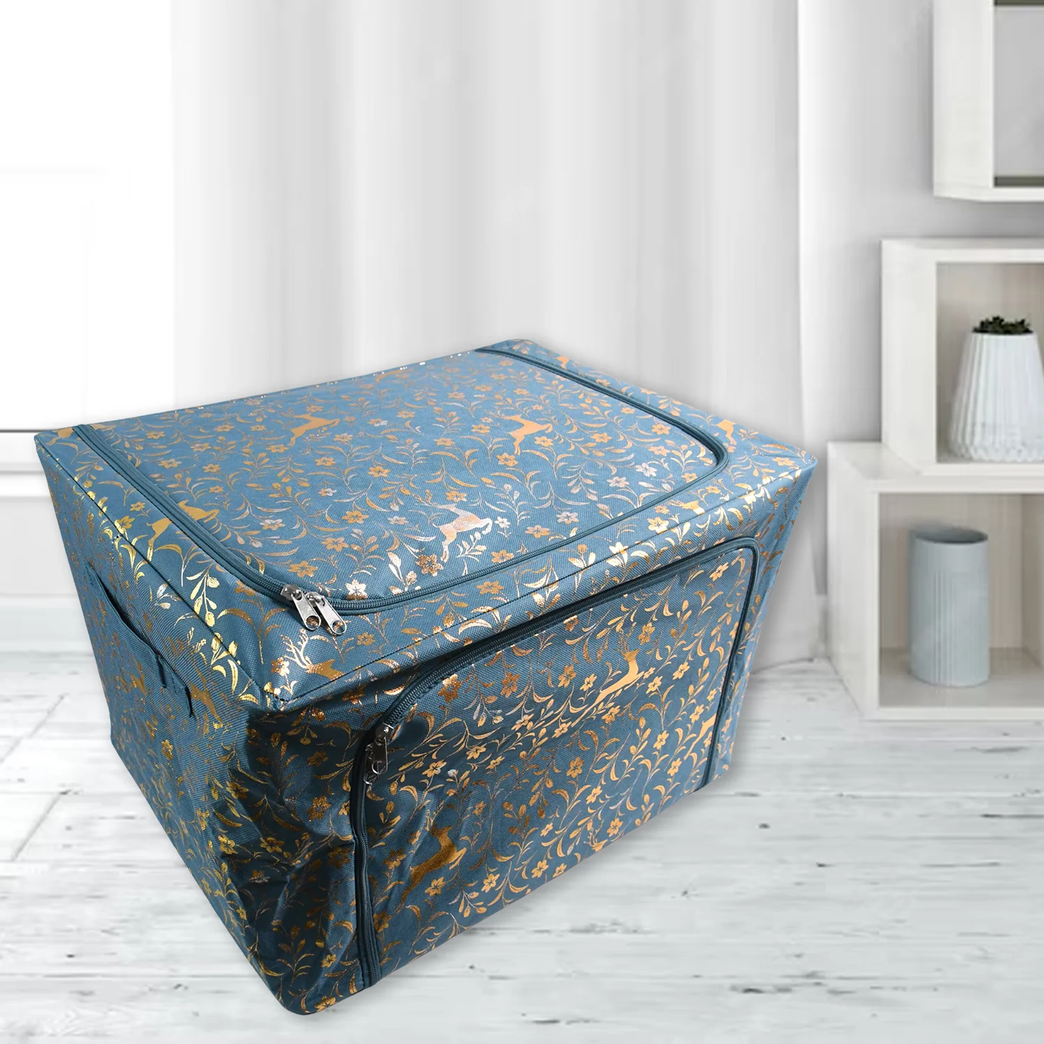 Zippered Closet Storage Box with Lid, With Window (50×40 Cm / 1 Pc) - Image 5